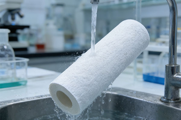 Cleaning cellulose thimble