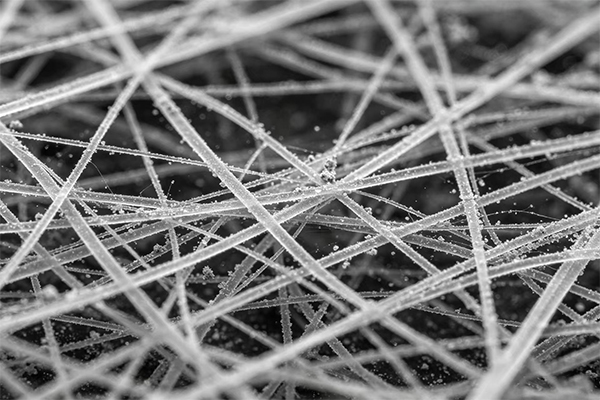 Glass fiber filter demonstrating pore size characteristics and structure for optimal particle retention and filtration performance