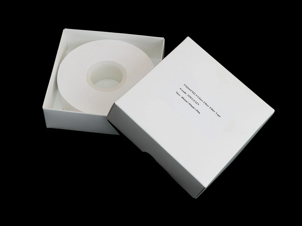 Glass fiber filter tape roll