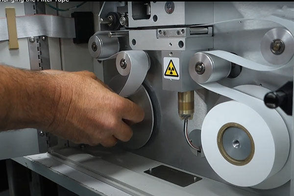 How to replace the filter tape for BAM 1020 particulate monitor?